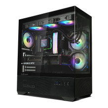 Zalman CHRONIX V2, ATX Mid Tower PC Case, 3 x 120mm ARGB Fans, Black