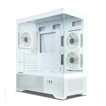 Zalman CHRONIX V2, ATX Mid Tower PC Case, 3 x 120mm ARGB Fans, White