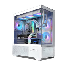 Zalman CHRONIX V2, ATX Mid Tower PC Case, 3 x 120mm ARGB Fans, White
