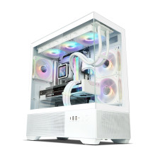Zalman CHRONIX V2, ATX Mid Tower PC Case, 3 x 120mm ARGB Fans, White