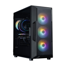 Zalman I3 NEO V2, ATX Mid Tower PC Case, 4 x 120mm RGB Fans, Black
