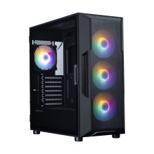 Zalman I3 NEO V2, ATX Mid Tower PC Case, 4 x 120mm RGB Fans, Black