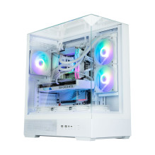 Zalman P40 PRISM PLUS, ATX Mid Tower PC Case, 3 x 120mm ARGB Fans, White