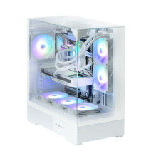Zalman P40 PRISM PLUS, ATX Mid Tower PC Case, 3 x 120mm ARGB Fans, White