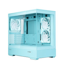 Zalman P30 V2, mATX Mini Tower PC Case, 3 x 120mm ARGB Fans, Mint