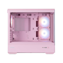 Zalman P30 V2, mATX Mini Tower PC Case, 3 x 120mm ARGB Fans, Pink