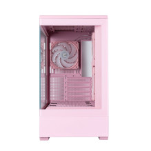 Zalman P30 V2, mATX Mini Tower PC Case, 3 x 120mm ARGB Fans, Pink