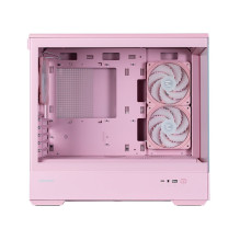 Zalman P30 V2, mATX Mini Tower PC Case, 3 x 120mm ARGB Fans, Pink