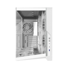 Zalman D40, ATX Mid Tower PC Case, 7 x 120mm ARGB Fans, White