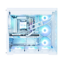 Zalman D40, ATX Mid Tower PC Case, 7 x 120mm ARGB Fans, White
