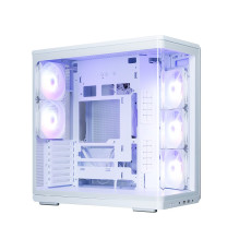 Zalman P60, ATX Mid Tower PC Case, 5 x 120mm ARGB Fans, White