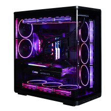 Zalman P60, ATX Mid Tower PC Case, 5 x 120mm ARGB Fans, Black