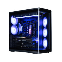 Zalman P60, ATX Mid Tower PC Case, 5 x 120mm ARGB Fans, Black