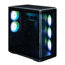Zalman P60, ATX Mid Tower PC Case, 5 x 120mm ARGB Fans, Black