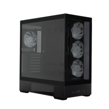 Zalman P40 DS, ATX Mid Tower PC Case, 4 x 120mm ARGB Fans, Black