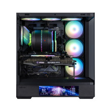 Zalman P40 DS, ATX Mid Tower PC Case, 4 x 120mm ARGB Fans, Black