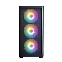 Zalman M4 SE, mATX Mini Tower PC Case, 6 x 120mm FRGB Fans, Black