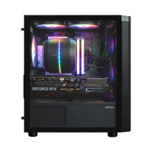 Zalman M4 SE, mATX Mini Tower PC Case, 6 x 120mm FRGB Fans, Black