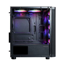 Zalman M4 SE, mATX Mini Tower PC Case, 6 x 120mm FRGB Fans, Black