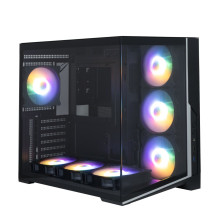 Zalman D40F, ATX Mid Tower PC Case, 7 x 120mm FRGB Fans, Black