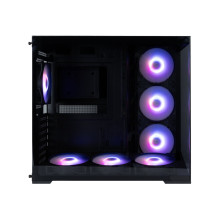 Zalman D40, ATX Mid Tower PC Case, 7 x 120mm ARGB Fans, Black