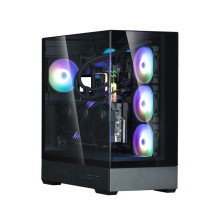 Zalman P40 PRISM PLUS, ATX Mid Tower PC Case, 4 x 120mm ARGB Fans, Black