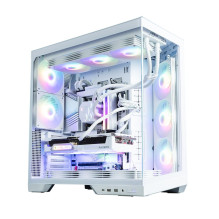 Zalman D50, ATX Mid Tower PC Case, 3 x 120mm Fans, White