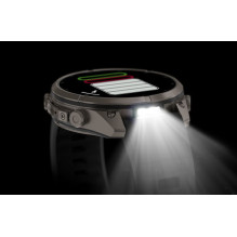 Garmin Fenix 9 Pro - inReach, 47mm Titanium with Graphite / Black Silicone Band