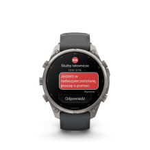 Garmin Fenix 9 Pro - inReach, 47mm Titanium with Graphite / Black Silicone Band