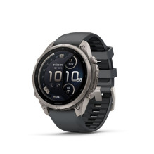 Garmin Fenix 9 Pro - inReach, 47mm Titanium with Graphite / Black Silicone Band