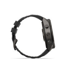 Garmin Fenix 9 Pro - inReach, 51mm Carbon Gray DLC Titanium with Black / Pebble Grey Silicone Band