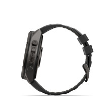 Garmin Fenix 9 Pro - inReach, 51mm Carbon Gray DLC Titanium with Black / Pebble Grey Silicone Band