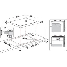 „Whirlpool TGML 661 IX R“ Nerūdijančio plieno Įmontuojama 58 cm Dujinė 4 zona(-os) „Whirlpool TGML 661 IX R“ Nerūdijančio plieno Įmontuojama 58 cm Dujinė 4 zona(-os)