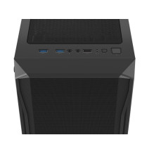 FURY SHOBO SH4 RGB MIDI bokšto korpusas su langeliu, juodas FURY SHOBO SH4 RGB MIDI bokšto korpusas su langeliu, juodas