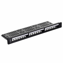 Lanberg PPKS-1124-B pataisų skydelis 1U Lanberg PPKS-1124-B pataisų skydelis 1U