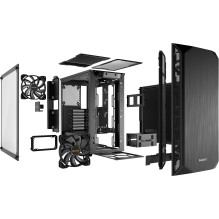 Midi be quiet! PURE BASE 500 juodas langas Midi be quiet! PURE BASE 500 juodas langas