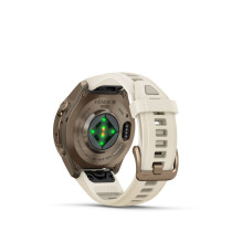 Garmin Fenix 9 Pro - inReach, 43mm Autumn Gold Titanium with Cream / French Grey Silicone Band