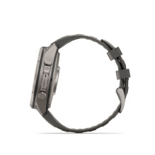 Garmin Fenix 9 Pro - inReach, Solar, 47mm Titanium with Pebble Grey Silicone Band
