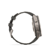 Garmin Fenix 9 Pro - inReach, Solar, 47mm Titanium with Pebble Grey Silicone Band