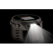 Garmin Fenix 9 Pro - inReach, Solar, 47mm Titanium with Pebble Grey Silicone Band