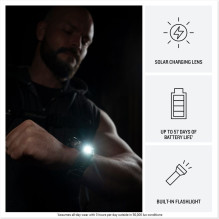 Garmin Fenix 9 Pro - inReach, Solar, 51mm Titanium with Pebble Grey Silicone Band