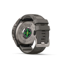 Garmin Fenix 9 Pro - inReach, Solar, 51mm Titanium with Pebble Grey Silicone Band