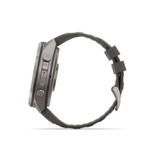 Garmin Fenix 9 Pro - inReach, Solar, 51mm Titanium with Pebble Grey Silicone Band