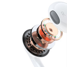 Dudao Dudao ausinės su USB C tipo jungtimi, baltos (X14PROT)