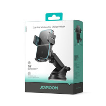 Joyroom Joyroom JR-ZS246 S inductive charger holder for dashboard - black