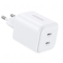 Ugreen 45W Dual USB-C GaN Fast Charger EU (65154) White Ugreen 45W Dual USB-C GaN Fast Charger EU (65154) White