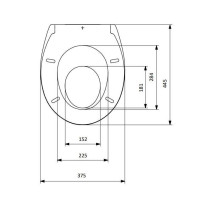 Unitazo dangtis Saniplast NEW EVEREST, balta