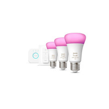 „Philips Hue WCA“ pradinis rinkinys 9 W A60 E27 3 vnt., tiltelis, jungiklis „Philips Hue WCA“ pradinis rinkinys 9 W A60 E27 3 vnt., tiltelis, jungiklis