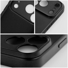 iPhone 18 Pro Max / 17 Pro Max dėklas, metalinės juodos spalvos iPhone 18 Pro Max / 17 Pro Max dėklas, metalinės juodos spalvos