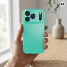 Case for iPhone 18 Pro / 17 Pro Clear Case 2 mm Blink mint Case for iPhone 18 Pro / 17 Pro Clear Case 2 mm Blink mint